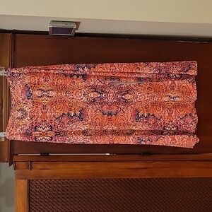 Cynthia Rowley | Vibrant Colored Boho Maxi Skirt with Front Slit in size M